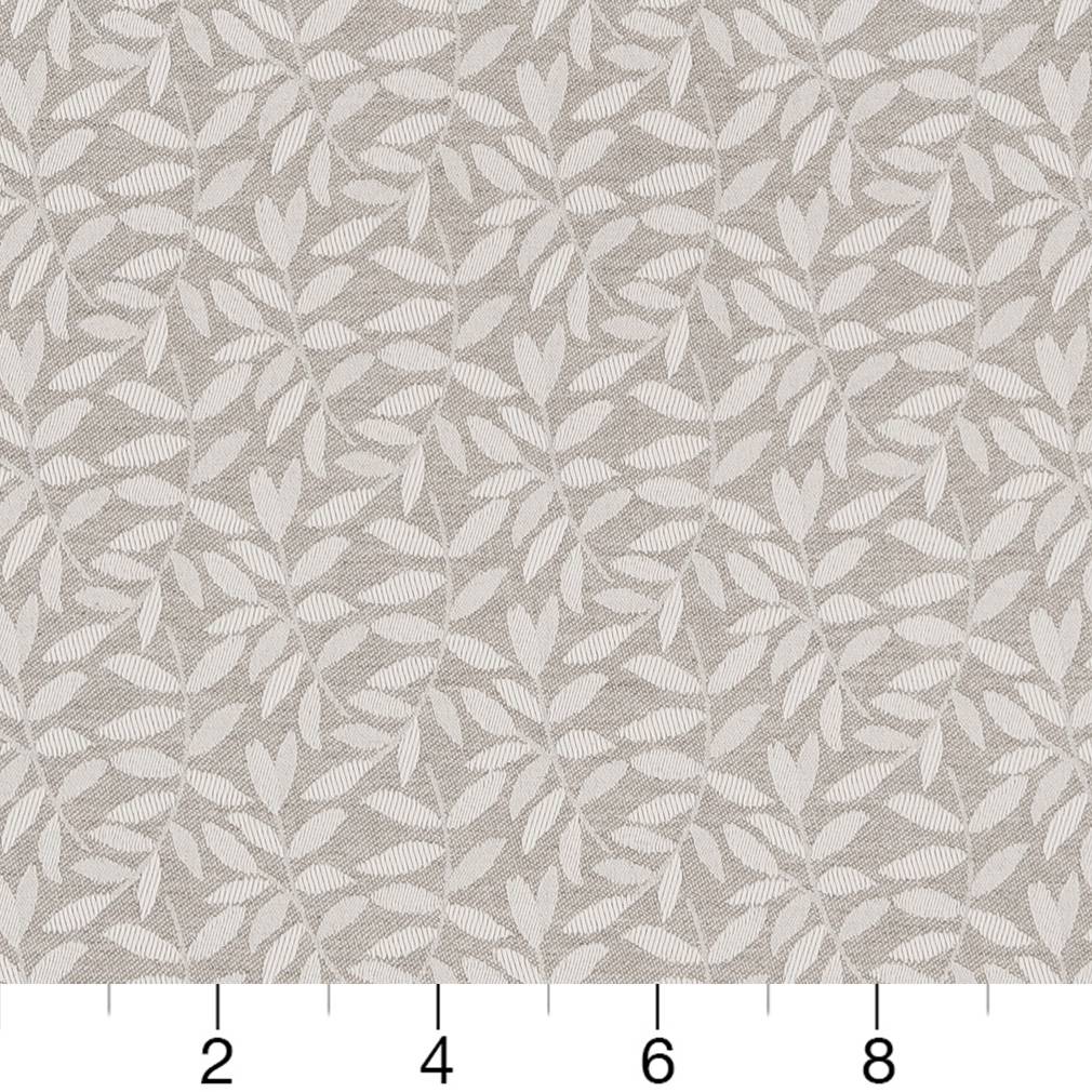 R346 Leaves Cloud Leaves Grey & Silver Charlotte Fabrics