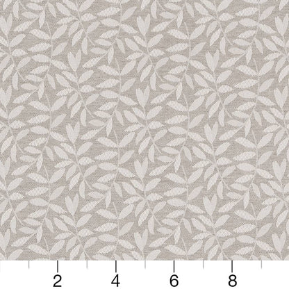 R346 Leaves Cloud Leaves Grey & Silver Charlotte Fabrics