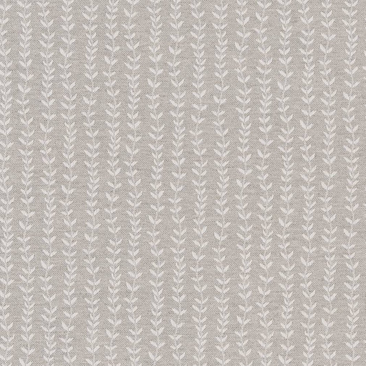 R349 Leaves,Small Scale Cloud Vine Grey & Silver Charlotte Fabrics