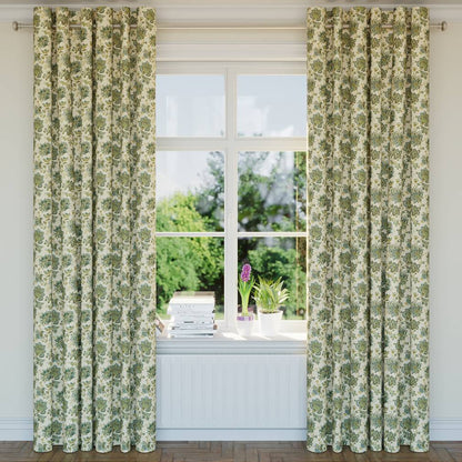 R420 Floral Meadow Aqua & Teal,Blue,Green Charlotte Fabrics