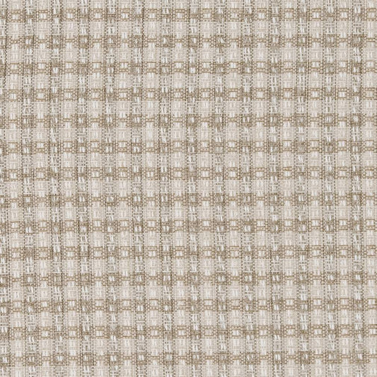 R432 Check & Houndstooth,Small Scale Oyster Beige & Taupe Charlotte Fabrics