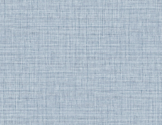 RA40104 Seabrook Designs Raffia Wallpaper Harvest Twine Sky Blue