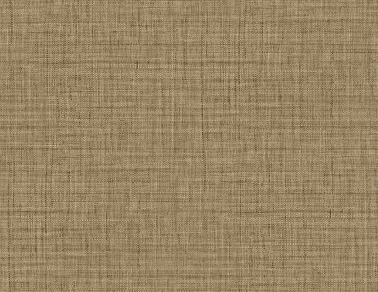 RA40134 Seabrook Designs Raffia Wallpaper Harvest Twine Brown