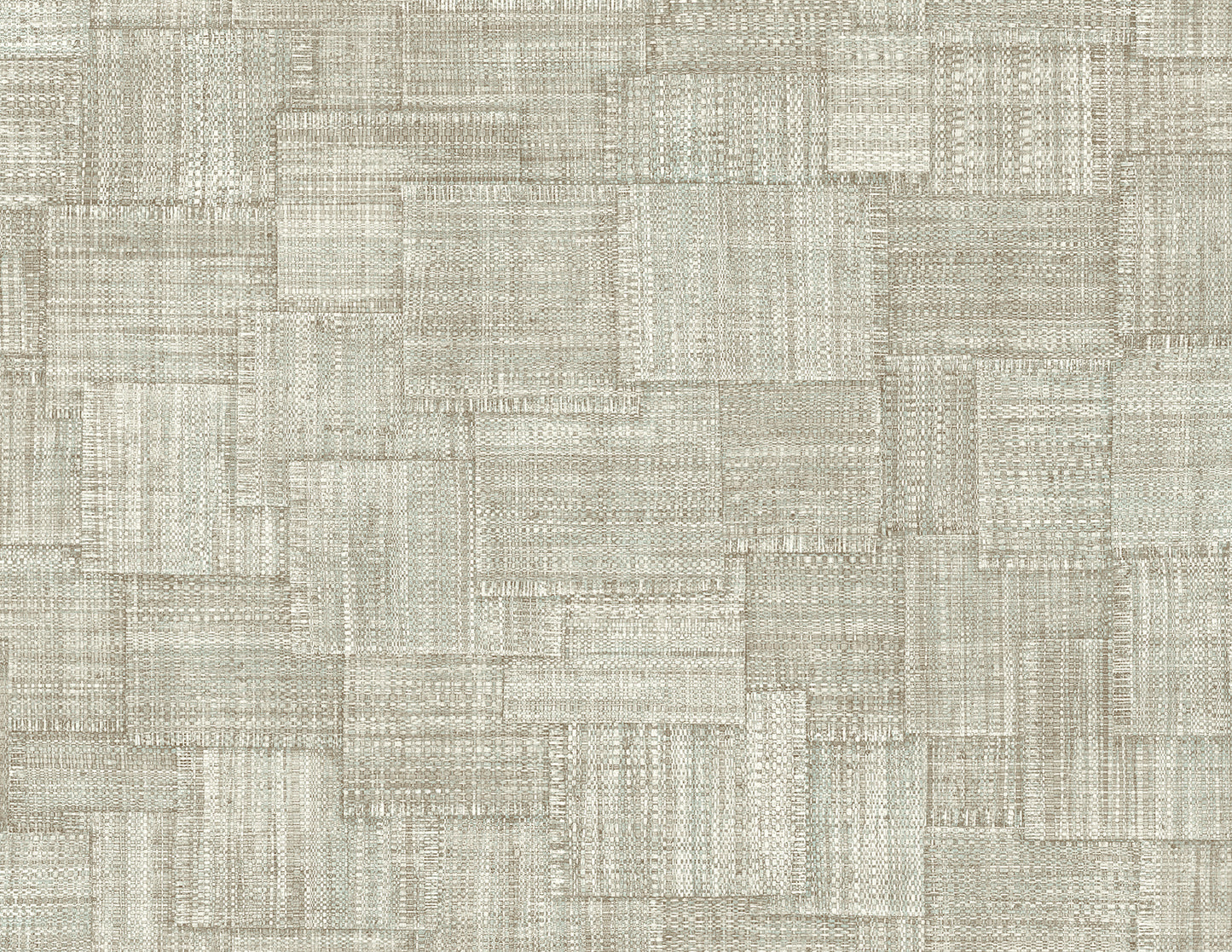 RA41708 Seabrook Designs Raffia Wallpaper Woven Blocks Smoke