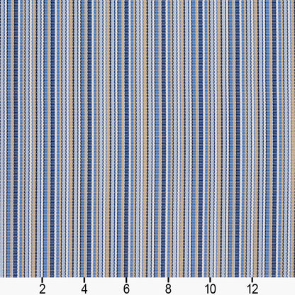 S113 Small Scale,Stripe Poolside Blue Charlotte Fabrics Vinyl