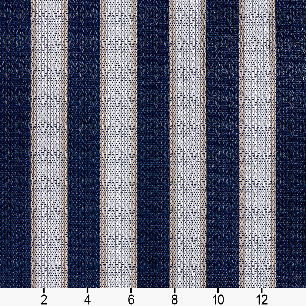S116 Stripe Cobalt Stripe Blue Charlotte Fabrics Vinyl