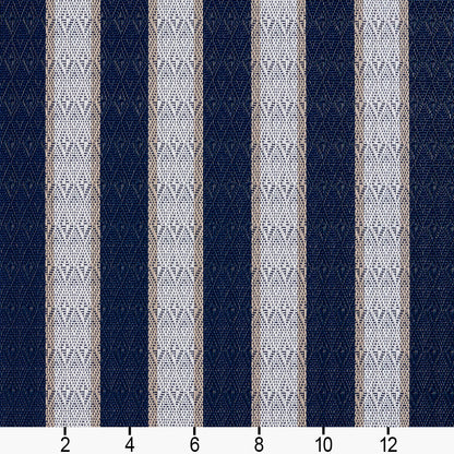 S116 Stripe Cobalt Stripe Blue Charlotte Fabrics Vinyl