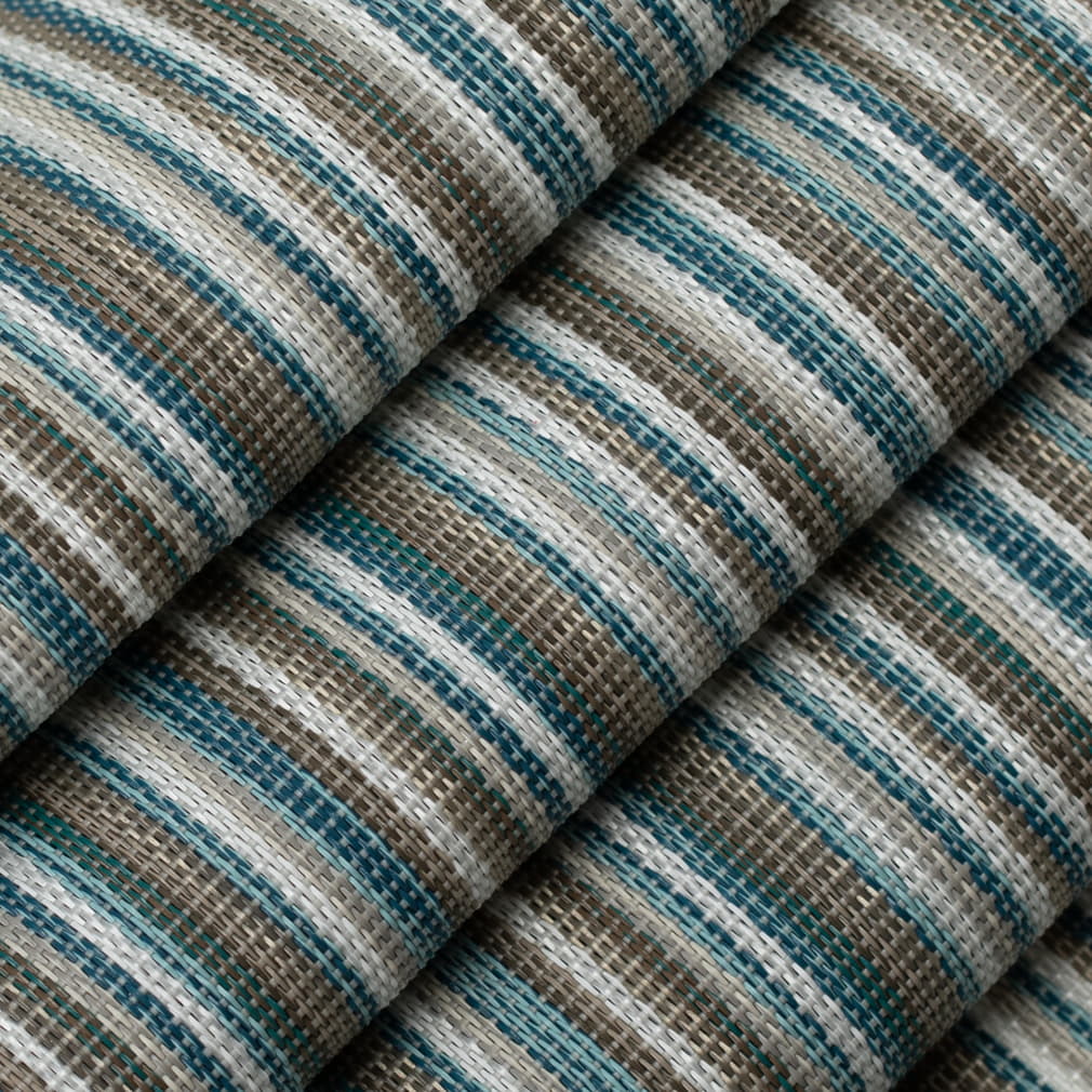S300 Stripe Tide Aqua & Teal Charlotte Fabrics Vinyl