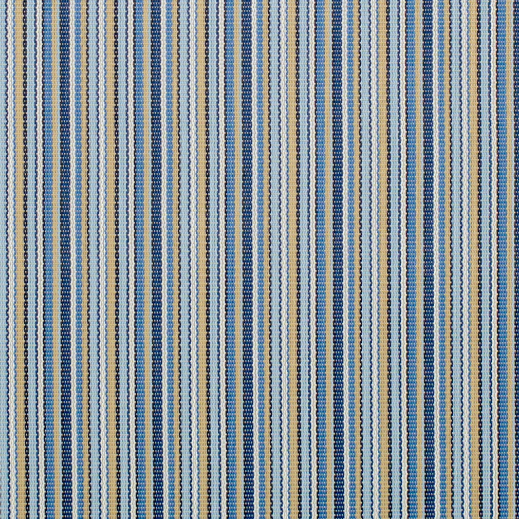S309 Stripe Harbor Blue Charlotte Fabrics Vinyl