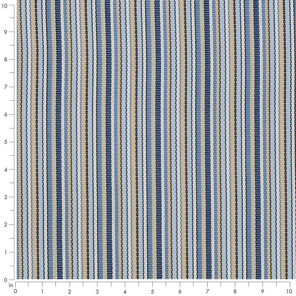 S309 Stripe Harbor Blue Charlotte Fabrics Vinyl