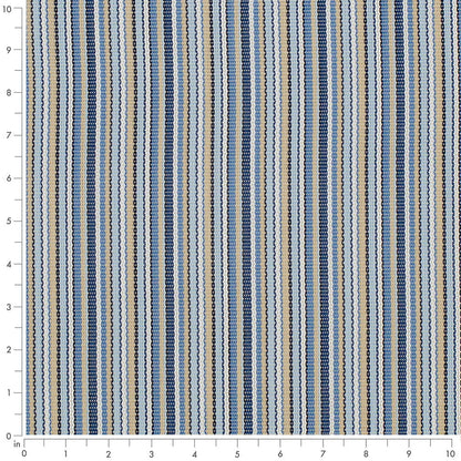 S309 Stripe Harbor Blue Charlotte Fabrics Vinyl