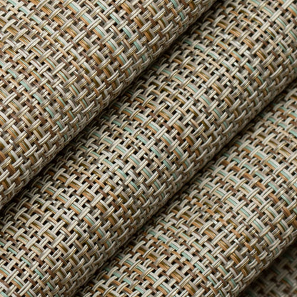 S322 Plain & Solid Jute Beige & Taupe Charlotte Fabrics Vinyl