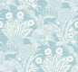 SC20112 Seabrook Designs Summer House Wallpaper Suvi Palm Grove Sky Blue