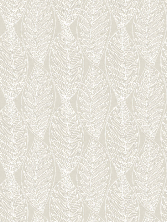 SC20305 Seabrook Designs Summer House Wallpaper Kira Leaf Husk Pebble