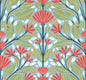 SC20604 Seabrook Designs Summer House Wallpaper Carmela Folk Floral Summer Garden