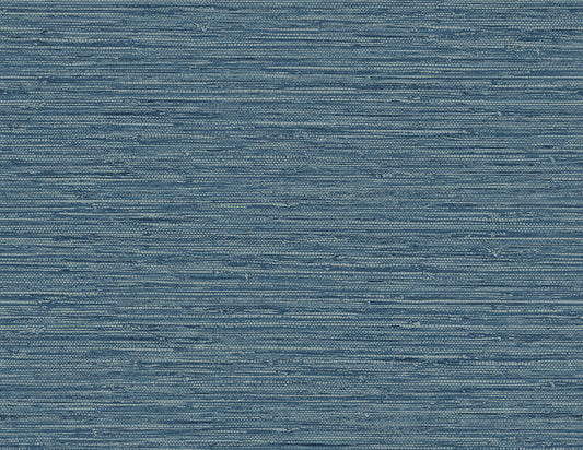 SC20902 Seabrook Designs Summer House Wallpaper Isla Faux Jute Bay Blue