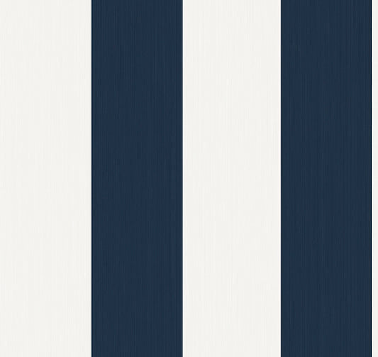 SC21002 Seabrook Designs Summer House Wallpaper Dylan Striped Stringcloth Captin Blue