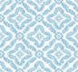 SC21302 Seabrook Designs Summer House Wallpaper Talia Botanical Medallion Breezy Blue