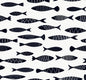 SC21500 Seabrook Designs Summer House Wallpaper Bay Fish Black and White
