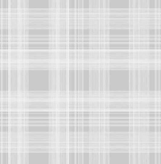 SG10008 Stacy Garcia Home Stacy Garcia Peel and Stick Wallpaper Rad Plaid Harbor Grey