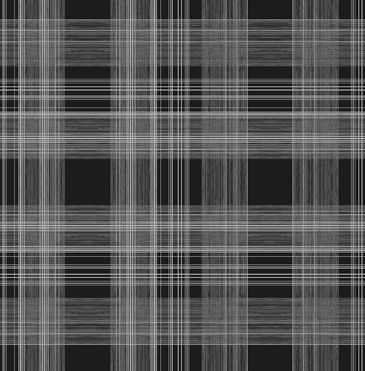 SG10010 Stacy Garcia Home Stacy Garcia Peel and Stick Wallpaper Rad Plaid Onyx