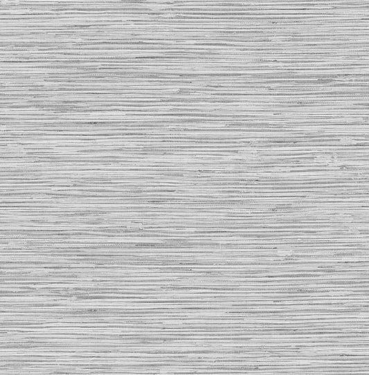 SG10208 Stacy Garcia Home Stacy Garcia Peel and Stick Wallpaper Grasscloth Moonstone Grey