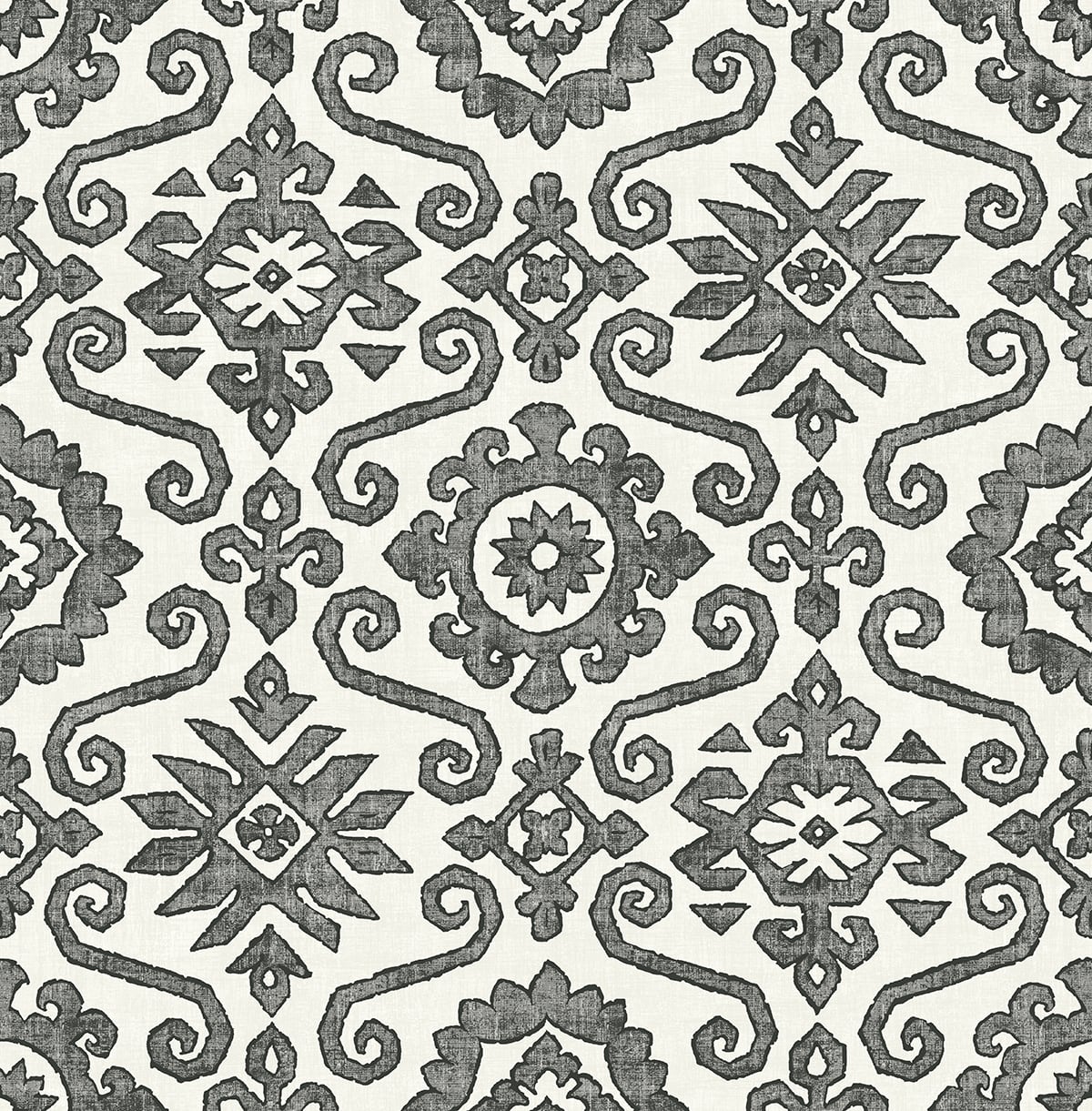 SG10800 Stacy Garcia Home Stacy Garcia Peel and Stick Wallpaper Augustine Charcoal & Linen