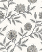 SG11000 Stacy Garcia Home Stacy Garcia Peel and Stick Wallpaper Jaclyn Charcoal & Sandstone