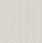 SG11300 Stacy Garcia Home Stacy Garcia Peel and Stick Wallpaper Herringbone Inlay Lunar Grey & Metallic Silver