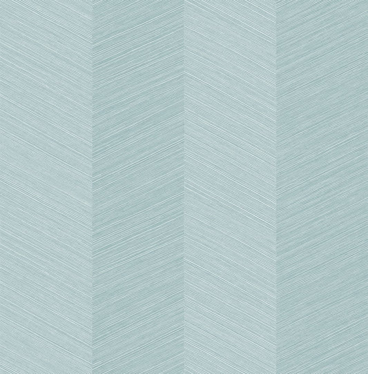 SG11602 Stacy Garcia Home Stacy Garcia Peel and Stick Wallpaper Chevy Hemp Blue Bell