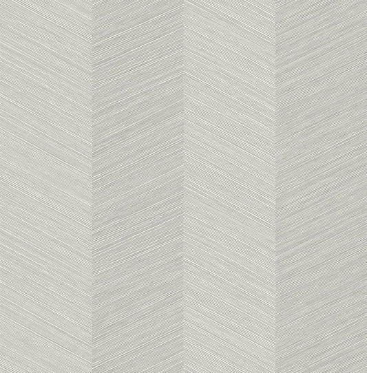 SG11607 Stacy Garcia Home Stacy Garcia Peel and Stick Wallpaper Chevy Hemp Lunar Grey