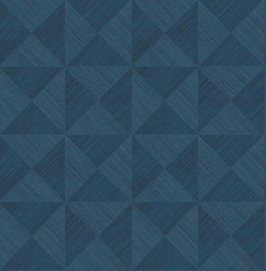 SG11712 Stacy Garcia Home Stacy Garcia Peel and Stick Wallpaper Geo Inlay Denim Blue