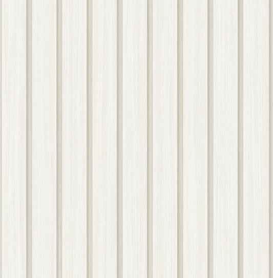 SG12100 Stacy Garcia Home Stacy Garcia Peel and Stick Wallpaper Faux Wooden Slats Dove