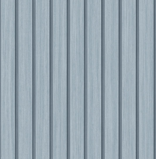 SG12102 Stacy Garcia Home Stacy Garcia Peel and Stick Wallpaper Faux Wooden Slats Blue Skies