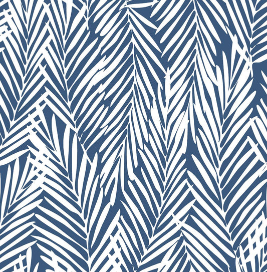 SG12302 Stacy Garcia Home Stacy Garcia Peel and Stick Wallpaper Mod Palm Coastal Blue