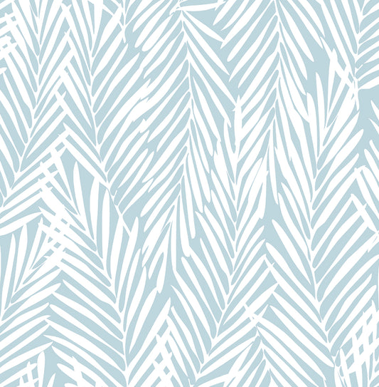 SG12312 Stacy Garcia Home Stacy Garcia Peel and Stick Wallpaper Mod Palm Blue Skies