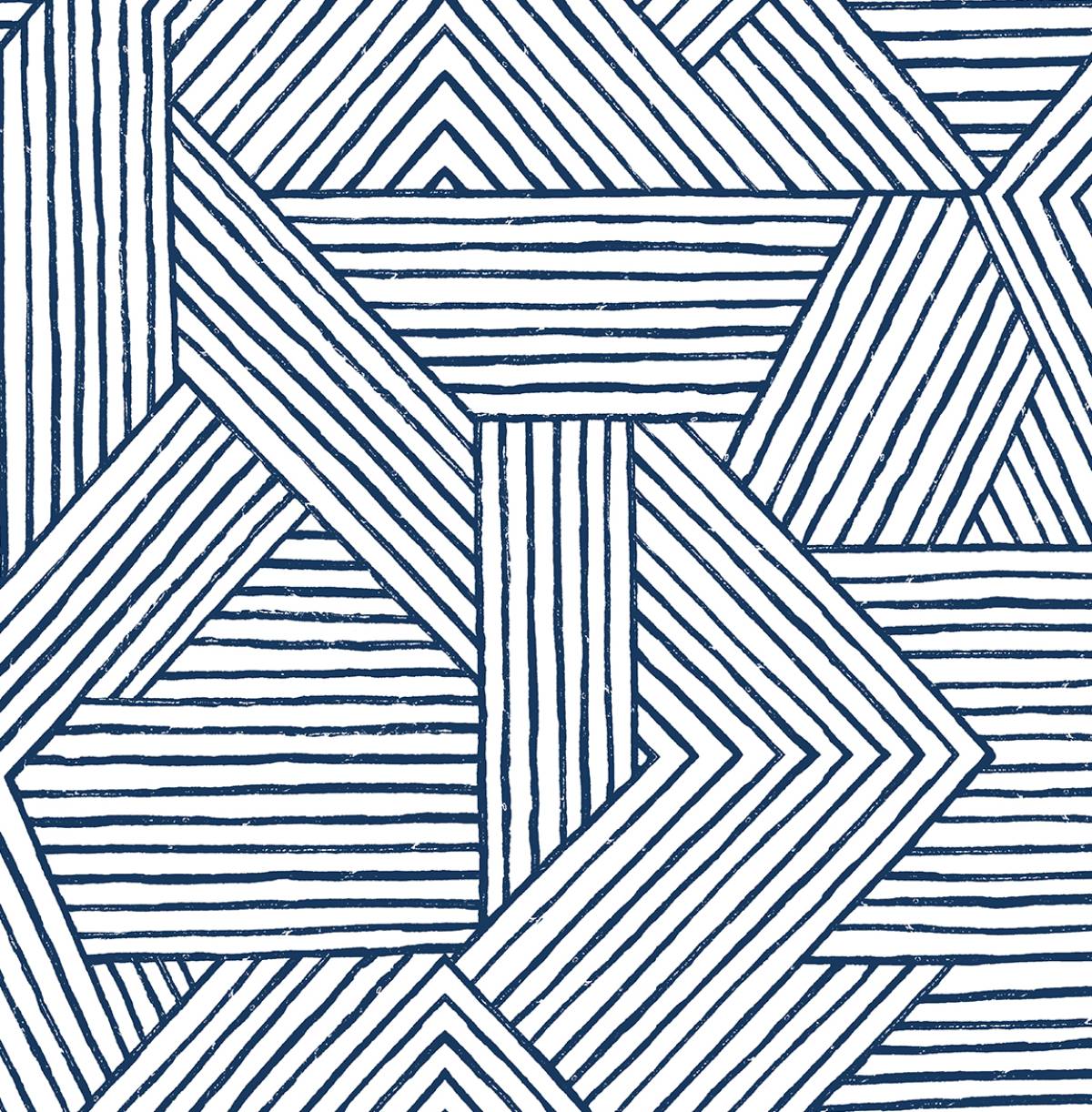 SG12402 Stacy Garcia Home Stacy Garcia Peel and Stick Wallpaper Etched Geometric Navy Blue