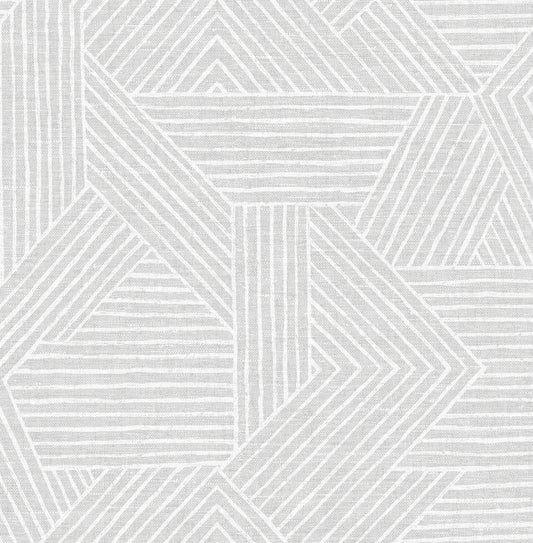 SG12408 Stacy Garcia Home Stacy Garcia Peel and Stick Wallpaper Etched Geometric Salt Glaze