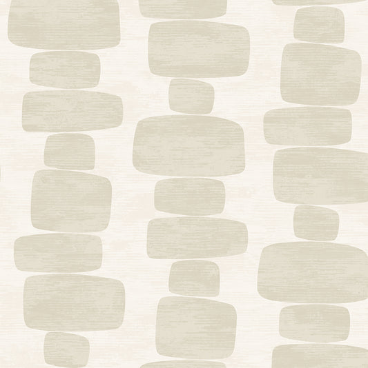 SG12905 Stacy Garcia Home Stacy Garcia Peel and Stick Wallpaper Stripe Block Beige