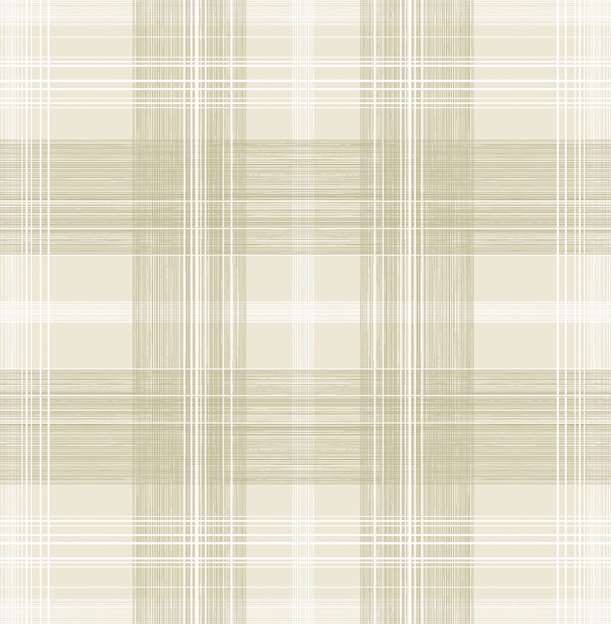 SG13107 Stacy Garcia Home Stacy Garcia Peel and Stick Wallpaper Crossroads Plaid Sand Dollar