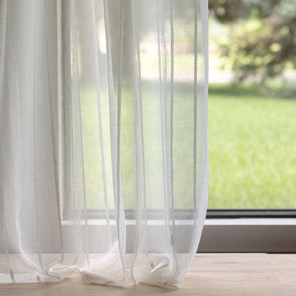 SH105 Stripe Ivory White & Ivory Charlotte Fabrics