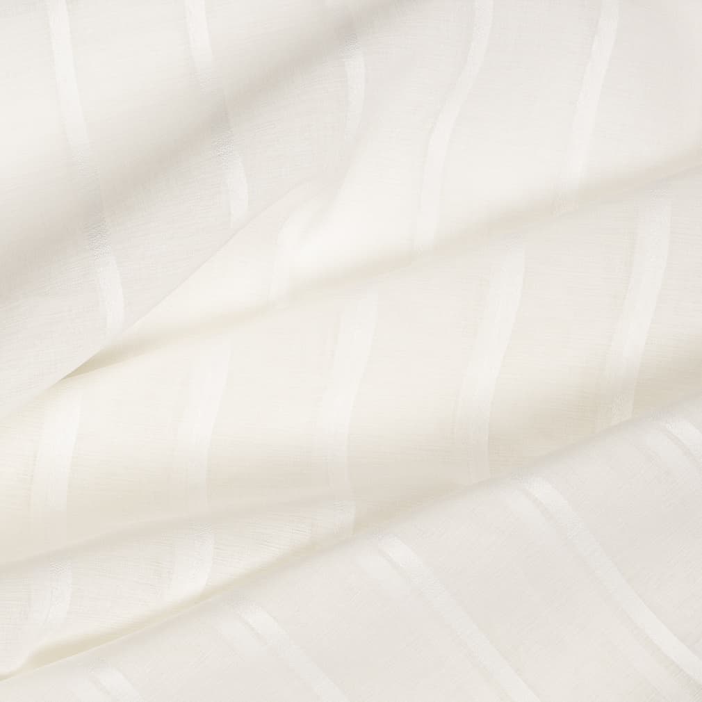 SH105 Stripe Ivory White & Ivory Charlotte Fabrics
