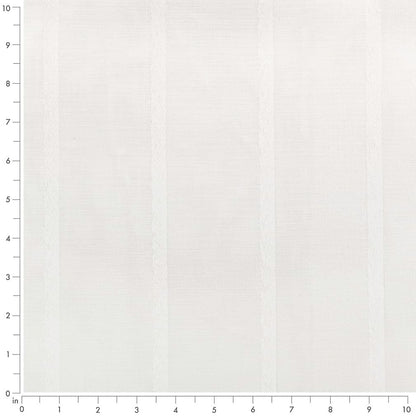 SH105 Stripe Ivory White & Ivory Charlotte Fabrics