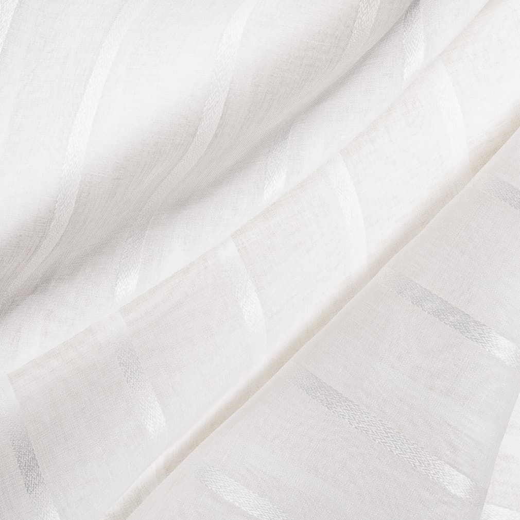 SH106 Stripe Alabaster White & Ivory Charlotte Fabrics