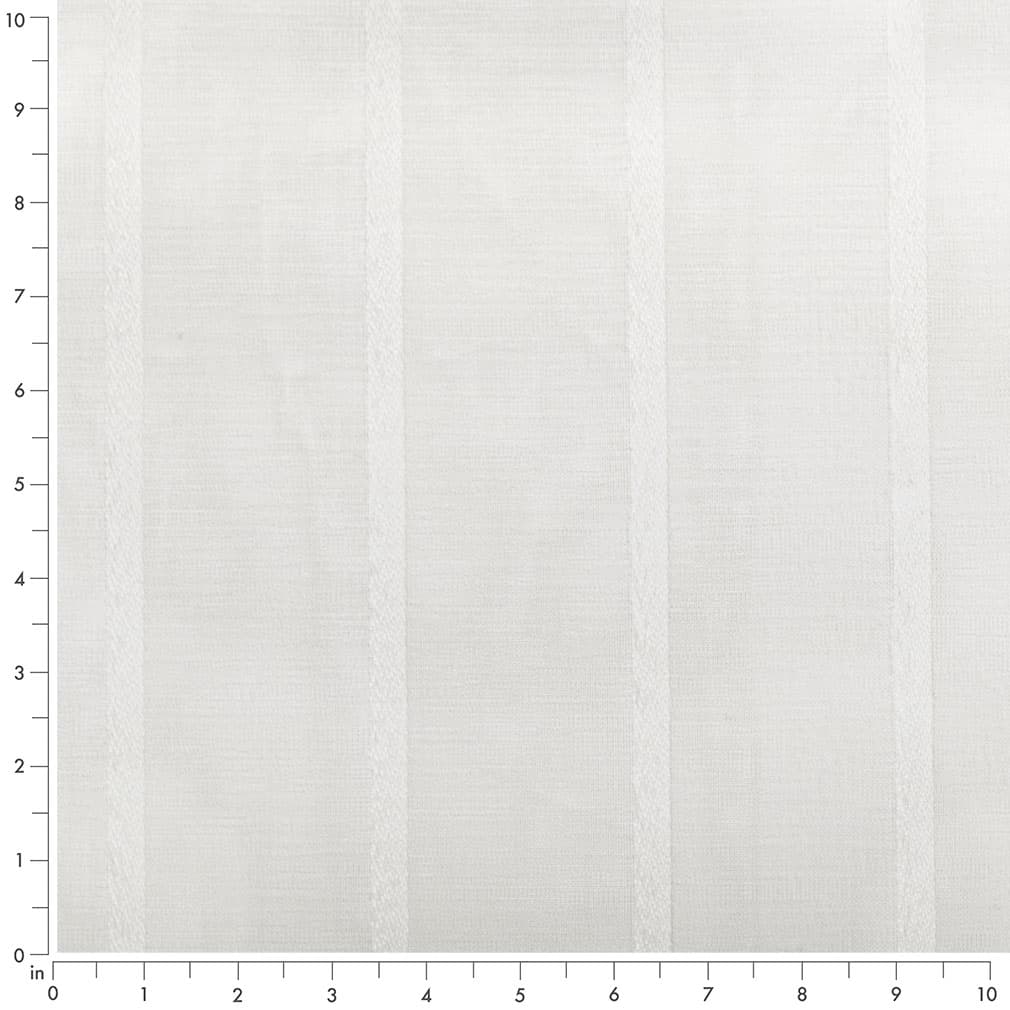 SH106 Stripe Alabaster White & Ivory Charlotte Fabrics