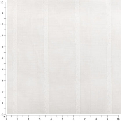SH106 Stripe Alabaster White & Ivory Charlotte Fabrics
