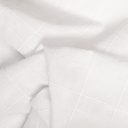 SH123 Plaid White White & Ivory Charlotte Fabrics