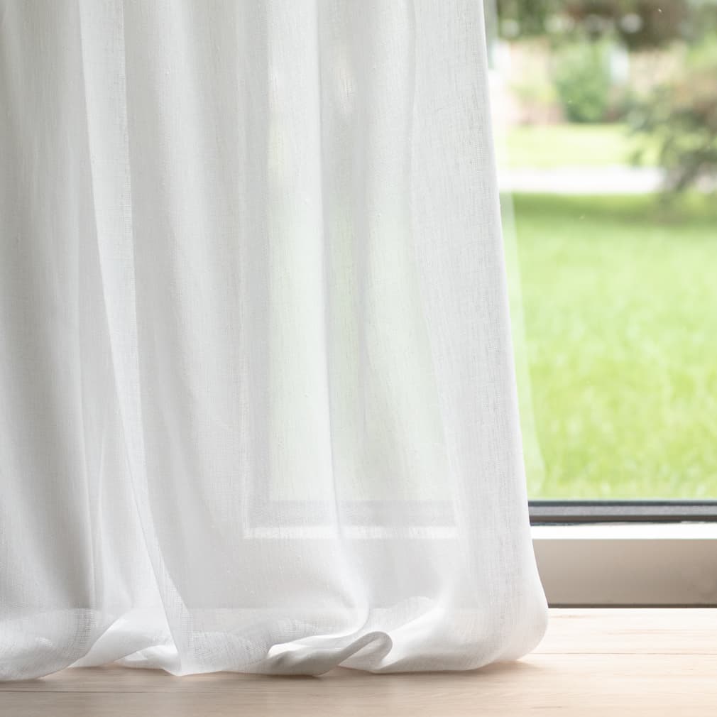 SH128 Plain & Solid Porcelain White & Ivory Charlotte Fabrics