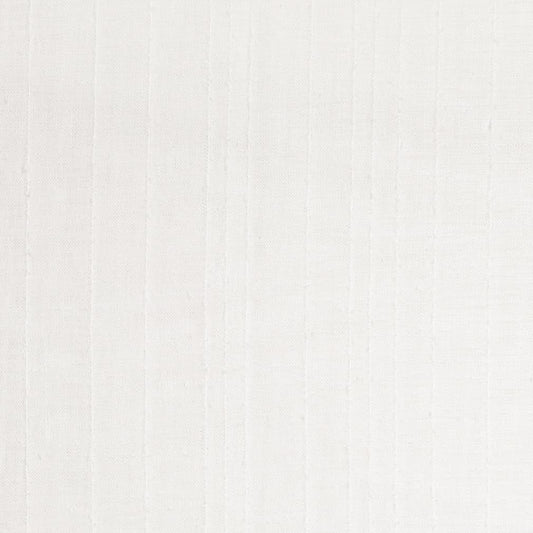 SH162 Stripe White & Ivory Charlotte Fabrics Linen,Sheer