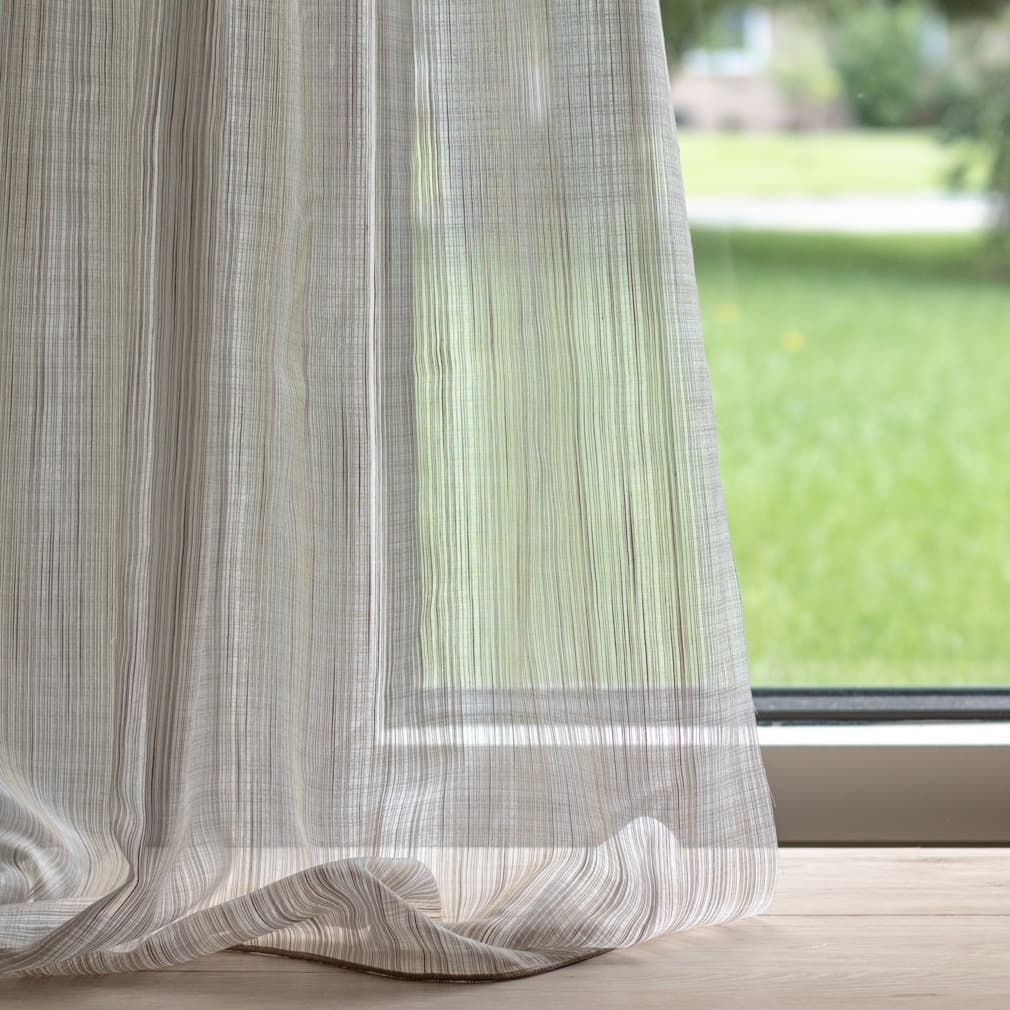 SH163 Stripe Latte Beige & Taupe Charlotte Fabrics